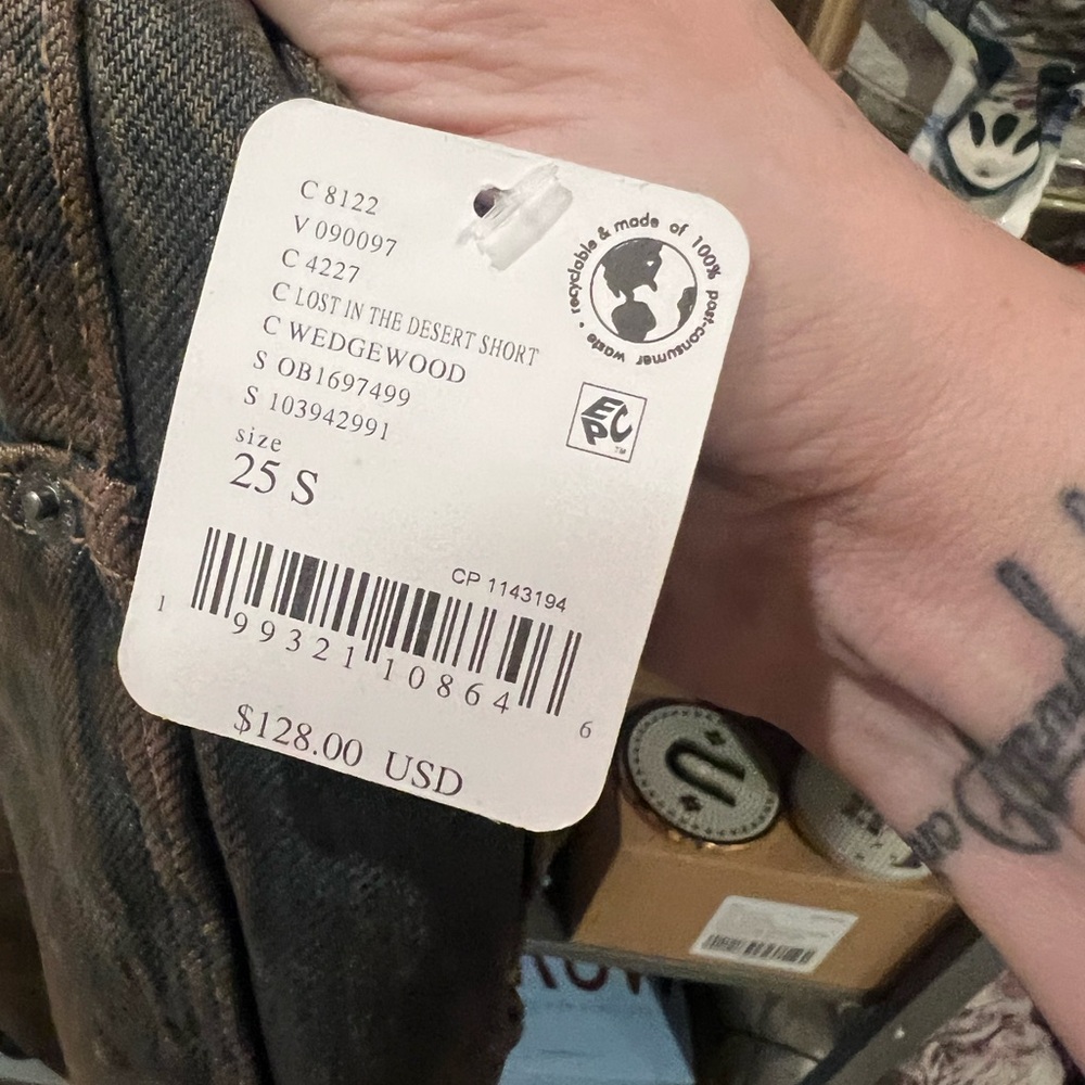 We The Free Good Luck Mid-Rise Barrel Jeans, Lost In The Desert, 25s NWT - Picture 6 of 6